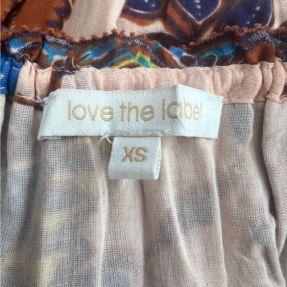 Love The Label Boho Printed Maxi Dress Anthropologie Sz XS - Picture 5 of 8